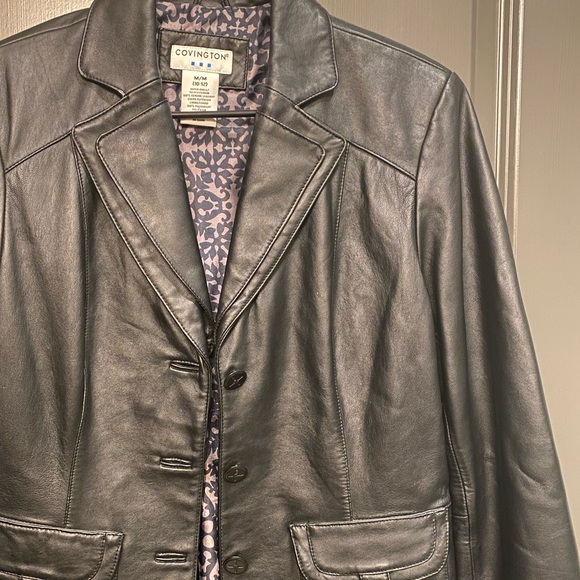 covington outerwear leather jacket